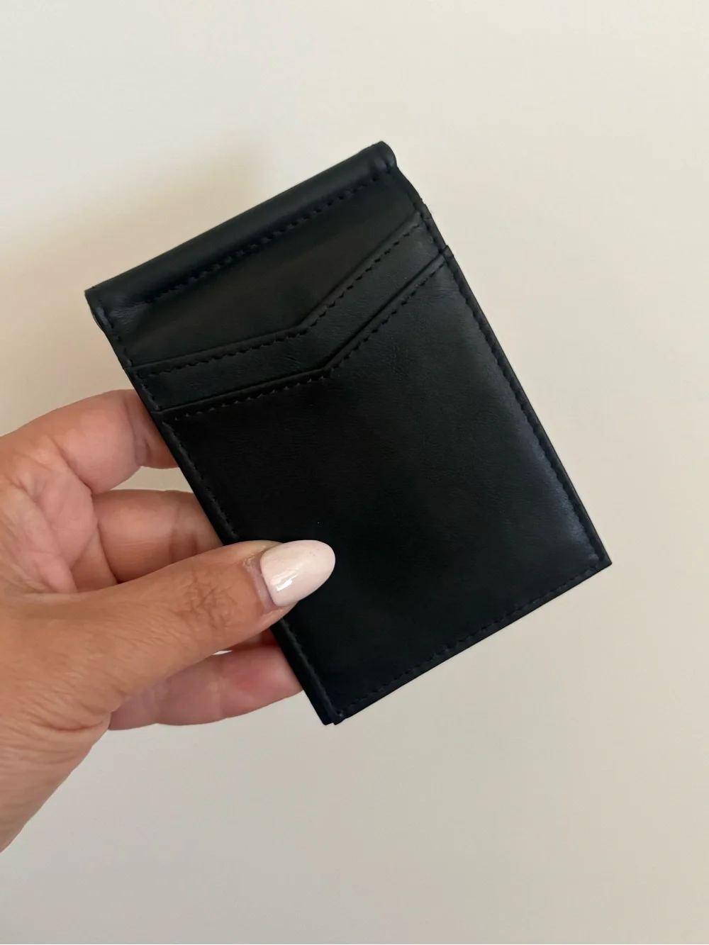 Men's Black Leather Card & Key Wallet by Pieros